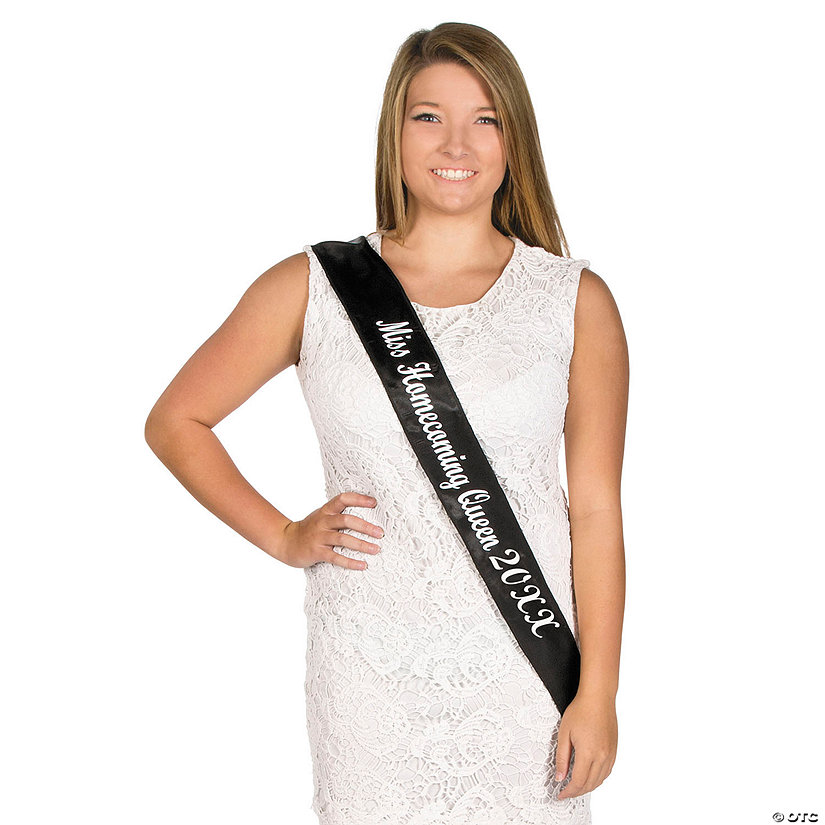 Personalized Black Royalty Sash Oriental Trading
