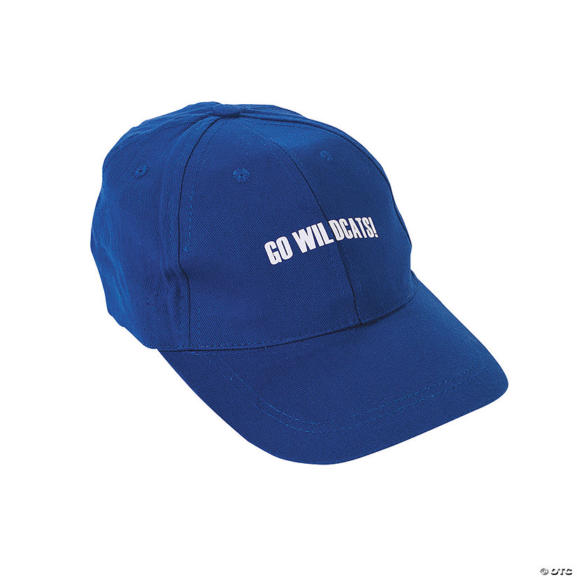 Personalized Blue Baseball Caps - 12 Pc. Image