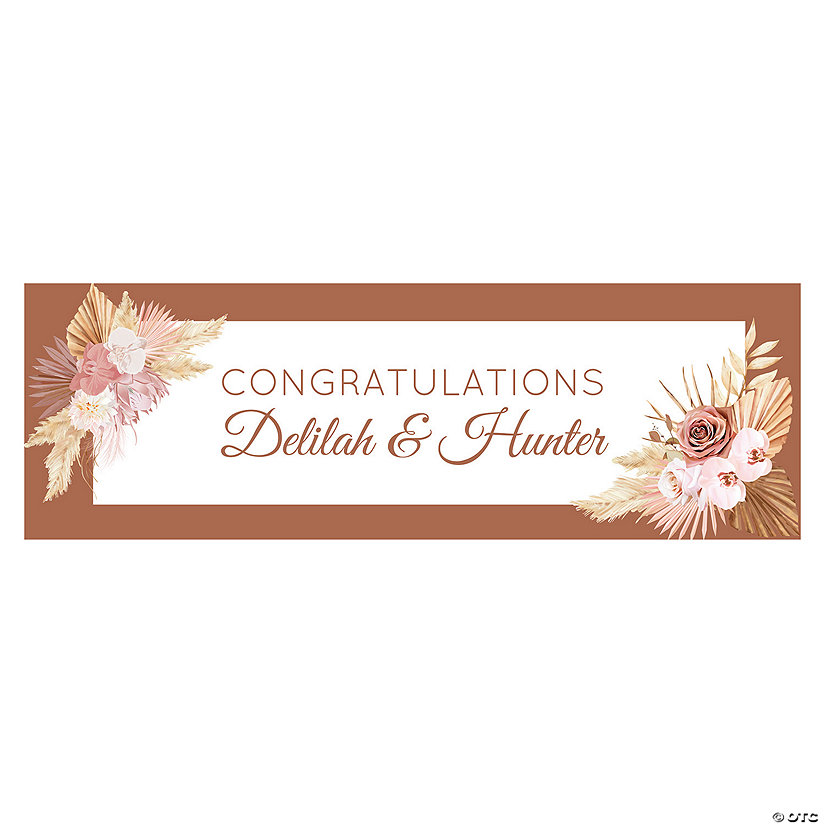 Personalized Boho Neutral Banner - Small Image Thumbnail