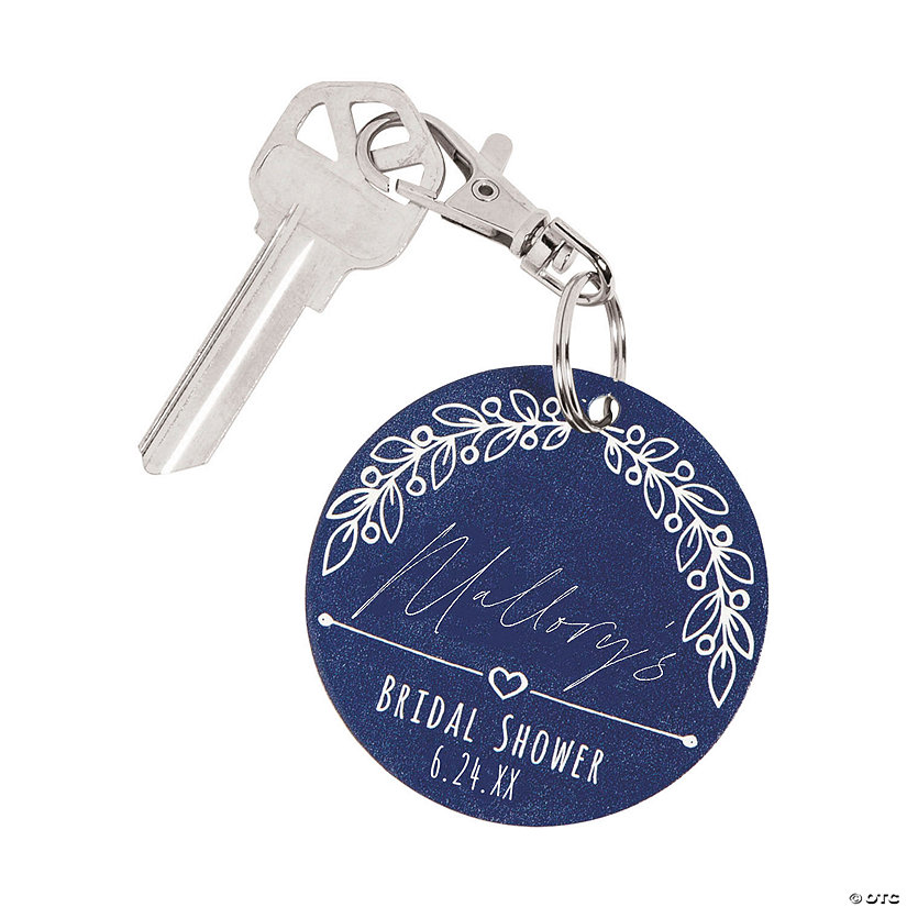 Personalized Bridal Shower Keychains 24 Pc.