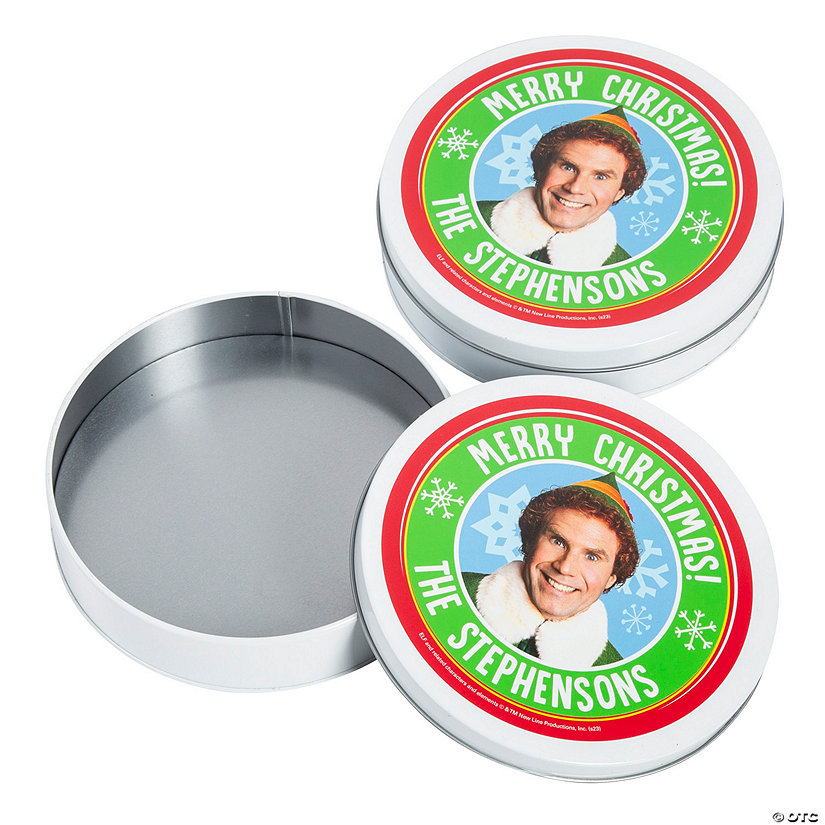 Personalized Buddy the Elf&amp;#8482; Cookie Tins - 12 Pc. Image