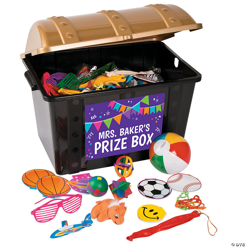 Personalized Bulk Toy-Filled Treasure Chest - 500 Pc. Image Thumbnail