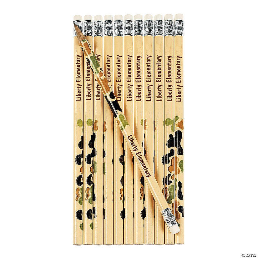 Personalized Camouflage Pencils - 24 Pc. Image Thumbnail