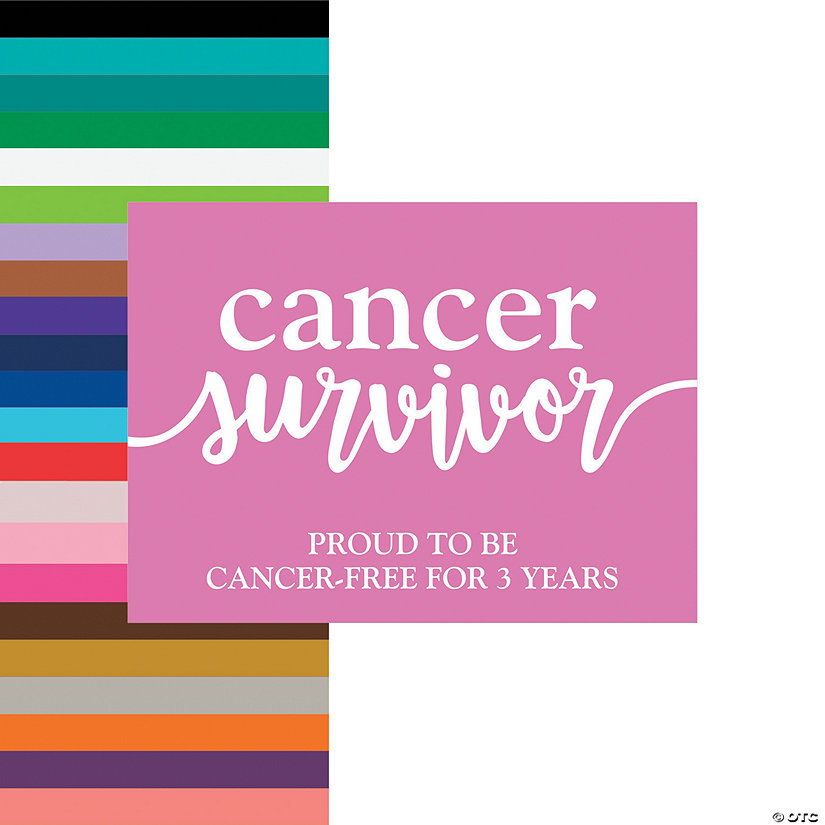 Personalized Cancer Survivor Sign Image Thumbnail