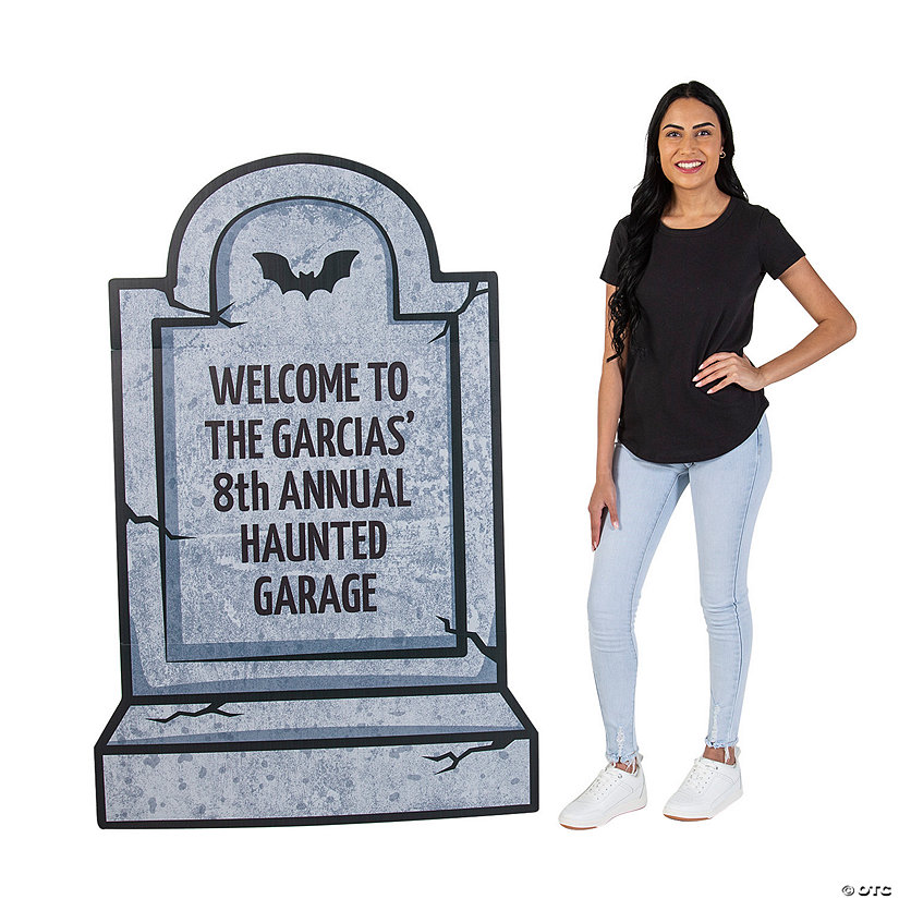 Personalized Cardboard Cutout Tombstone StandUp Oriental Trading