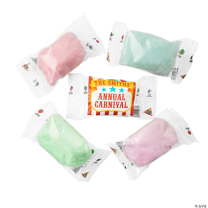 Personalized Carnival Cotton Candy Favor Packs &#8211; 24 Pc.  Image Thumbnail
