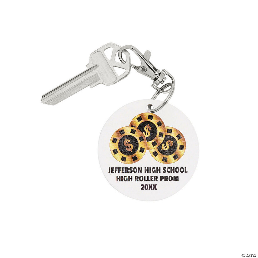 Personalized Casino Keychains - 24 Pc. Image