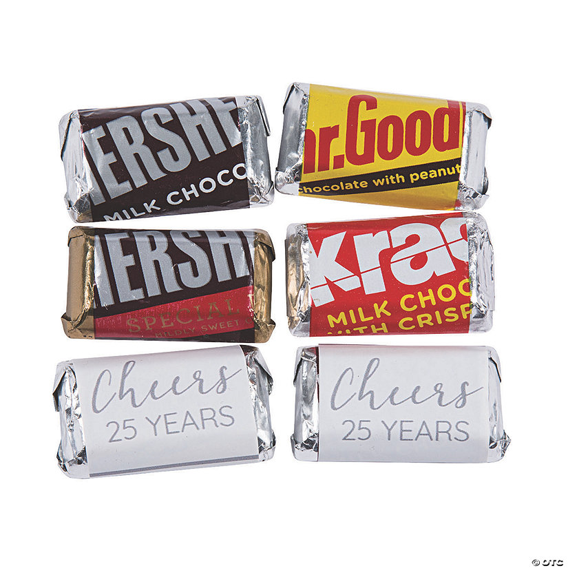 Personalized Cheers Mini Candy Bar Sticker Labels - 30 Pc. Image