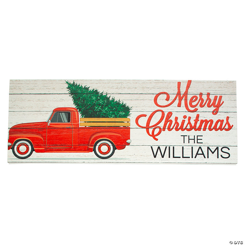 Personalized Christmas Truck Sign - Discontinued