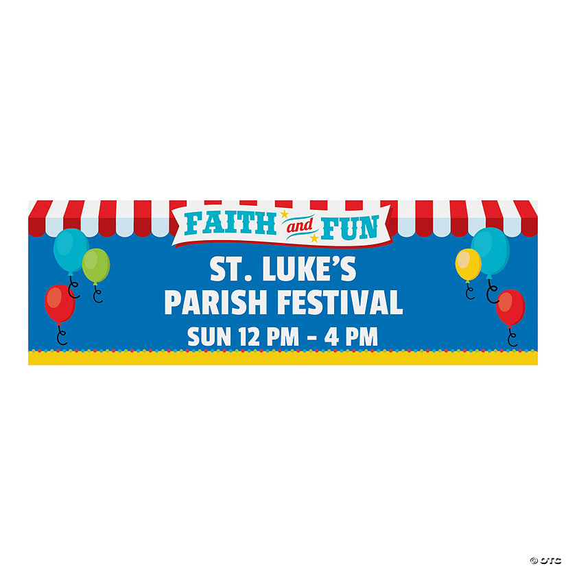 Personalized Church Carnival Banner Image