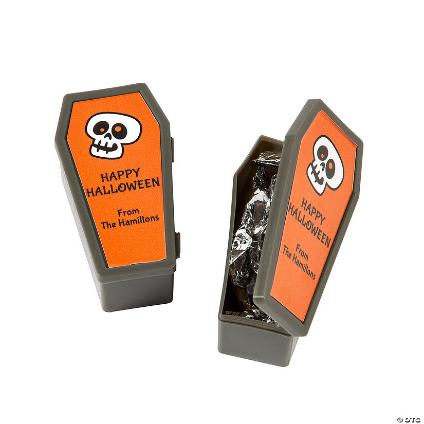 Personalized Coffin-Shaped Favor Containers - 12 Pc. Image Thumbnail