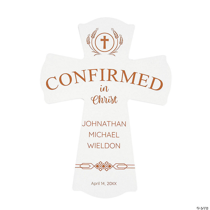 Personalized Confirmation Cross Image