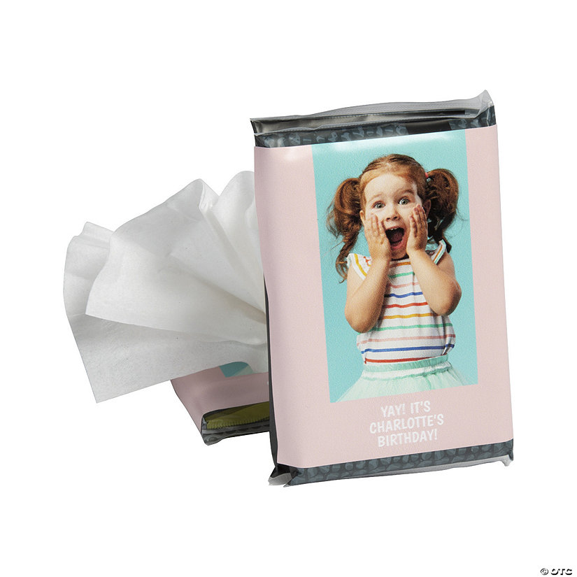Personalized Custom Photo Tissue Pack Stickers - 24 Pc. Image Thumbnail