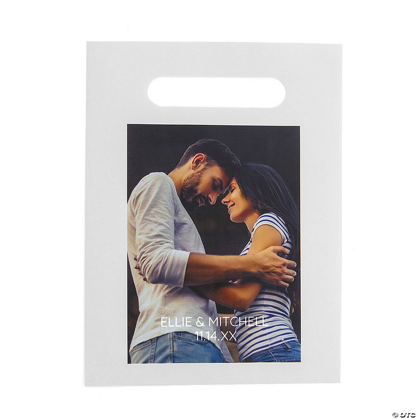 Personalized Custom Photo Treat Bags with Cutout Handles &#8211; 50 Pc. Image