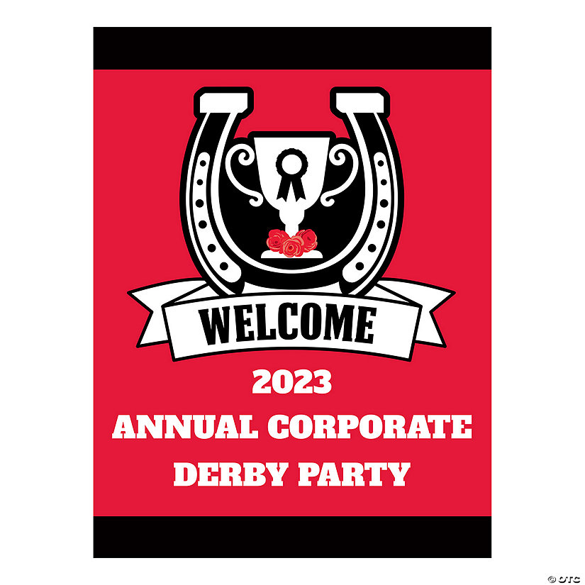 Personalized Derby Party Welcome Sign Image