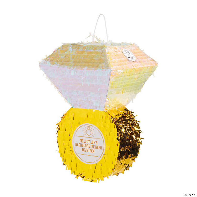 Personalized Diamond Ring Piñata Oriental Trading