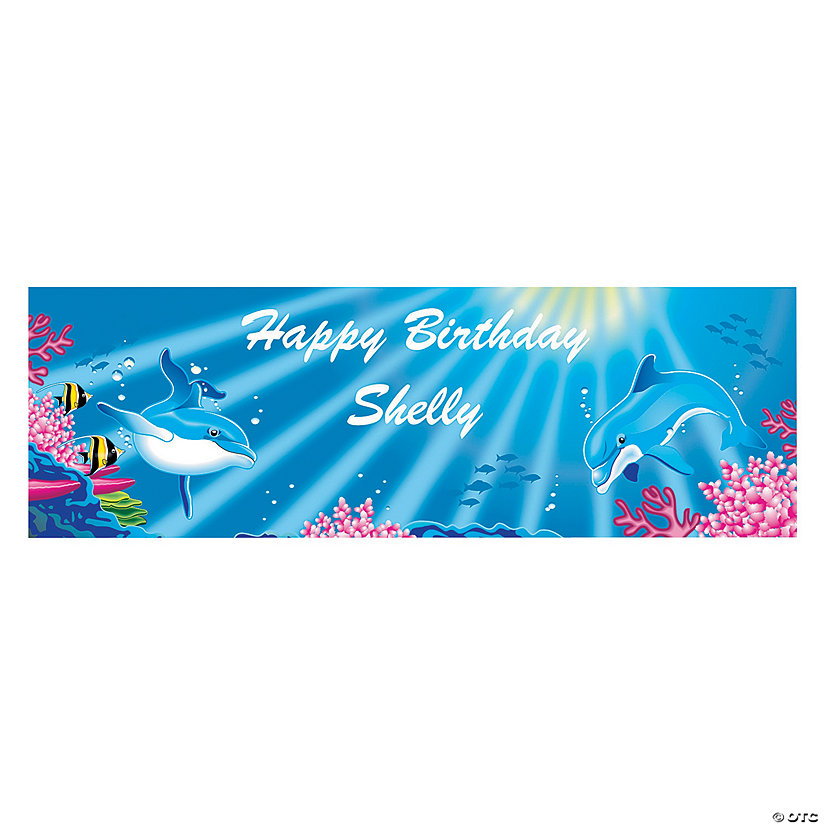 Personalized Dolphin Banner Image