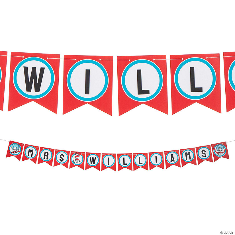 Personalized Dr. Seuss&amp;#8482; Garland Image