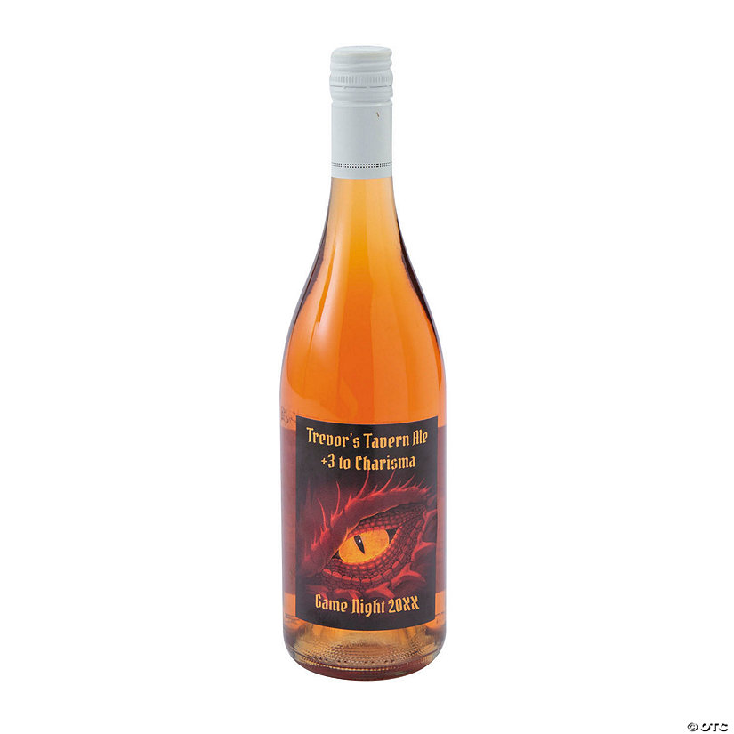Personalized Dragon Party Wine Bottle Labels Image