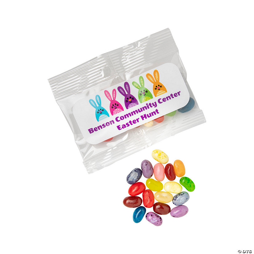 Personalized Easter Jelly Belly® Clear Fun Packs 24 Pc. Oriental