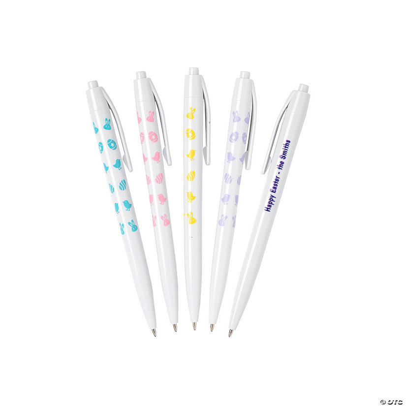 Personalized Easter Retractable Pens &#8211; 48 Pc. Image Thumbnail