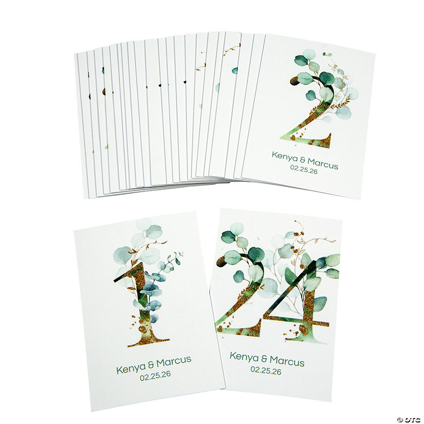 Personalized Eucalyptus Table Numbers 1-24 Image Thumbnail