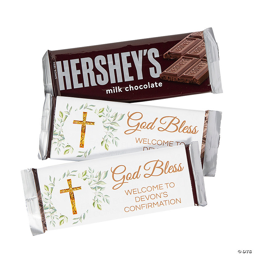 Personalized Faith Occasion Candy Bar Sticker Labels - 12 Pc. Image Thumbnail