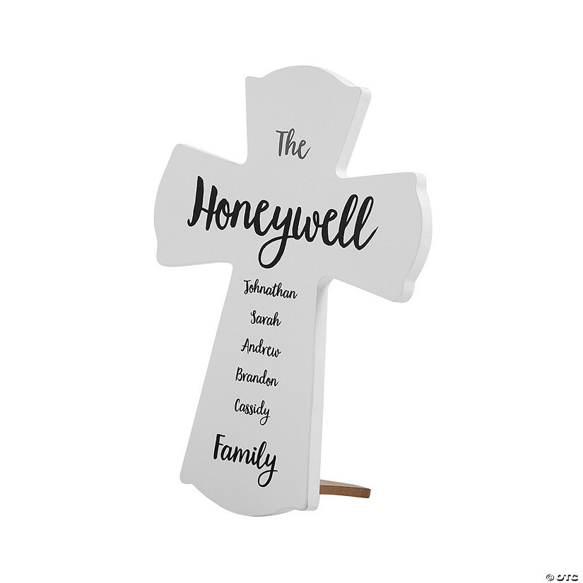 Personalized Family Member Cross Sign Image Thumbnail