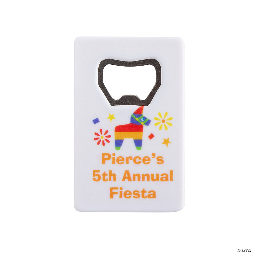 Personalized Fiesta Bottle Openers - 12 Pc. Image Thumbnail