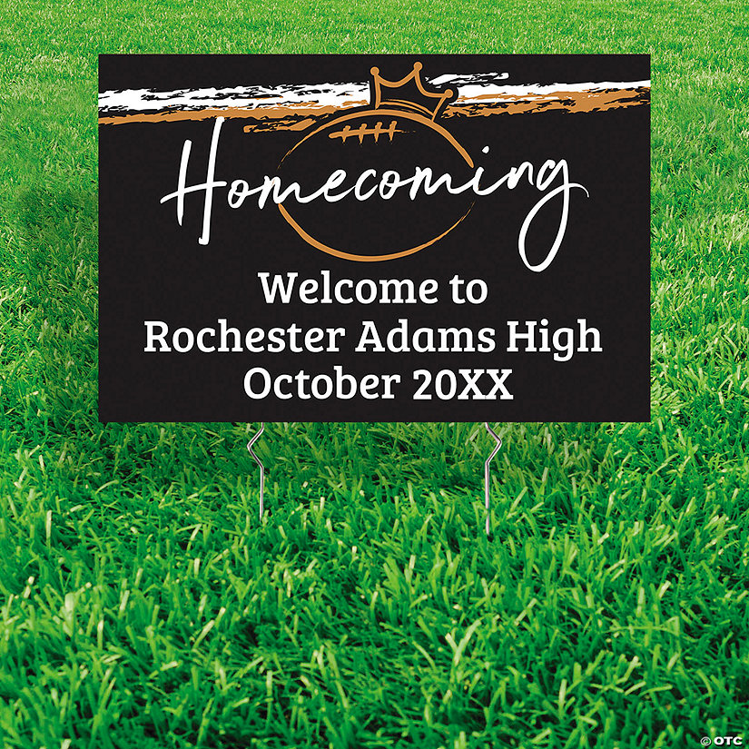 Personalized Football Yard Sign Oriental Trading