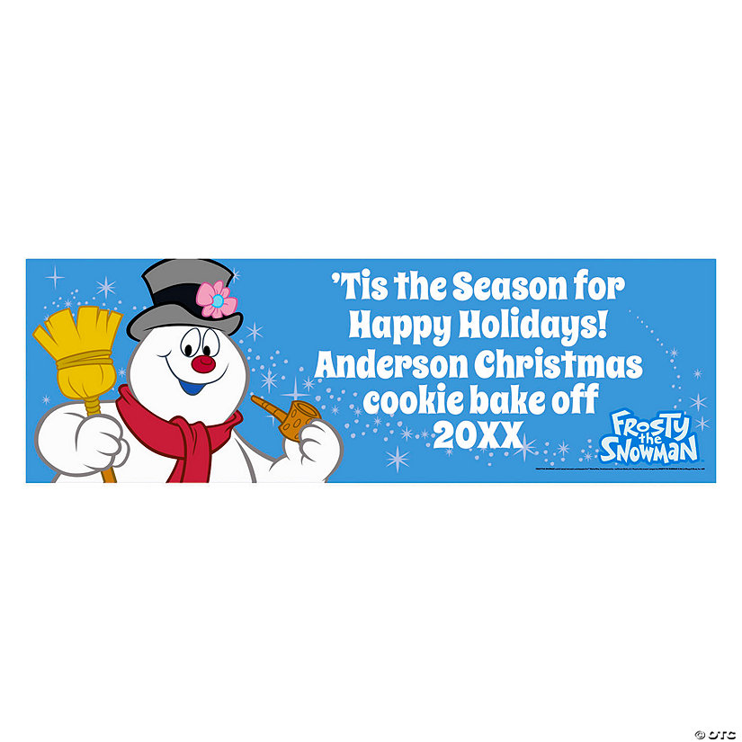 Personalized Frosty the Snowman&#8482; Banner &#8211; Medium Image Thumbnail