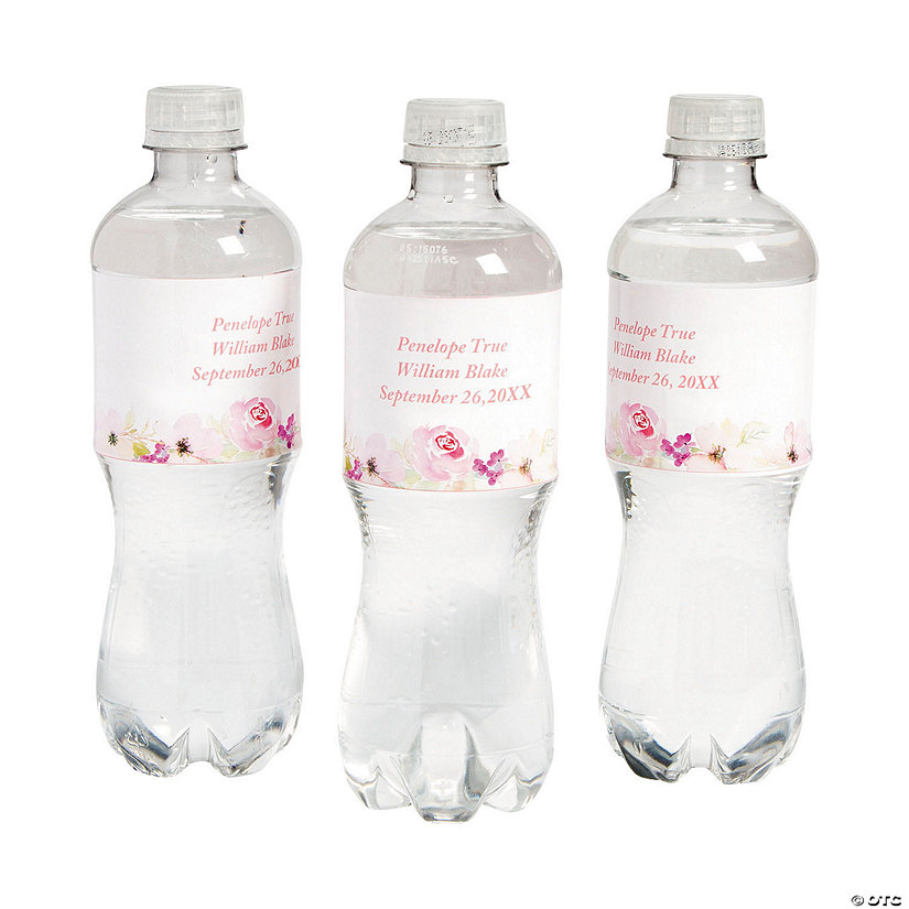 Personalized Garden Party Water Bottle Labels Oriental Trading
