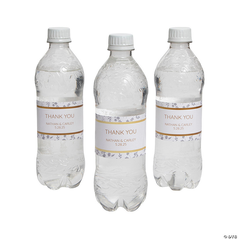 Personalized Garden Water Bottle Labels 50 Pc. Discontinued