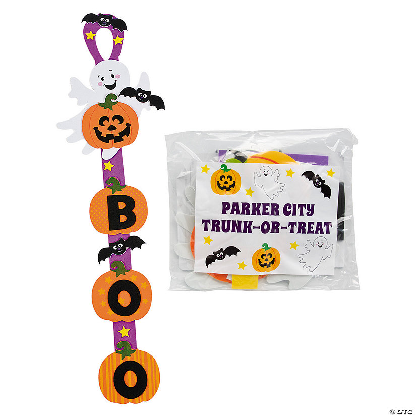 Personalized Ghost Door Hanger Craft Kit Handout for 12 Image Thumbnail