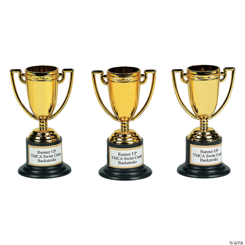 Personalized Goldtone Trophies 24 Pc. Oriental Trading