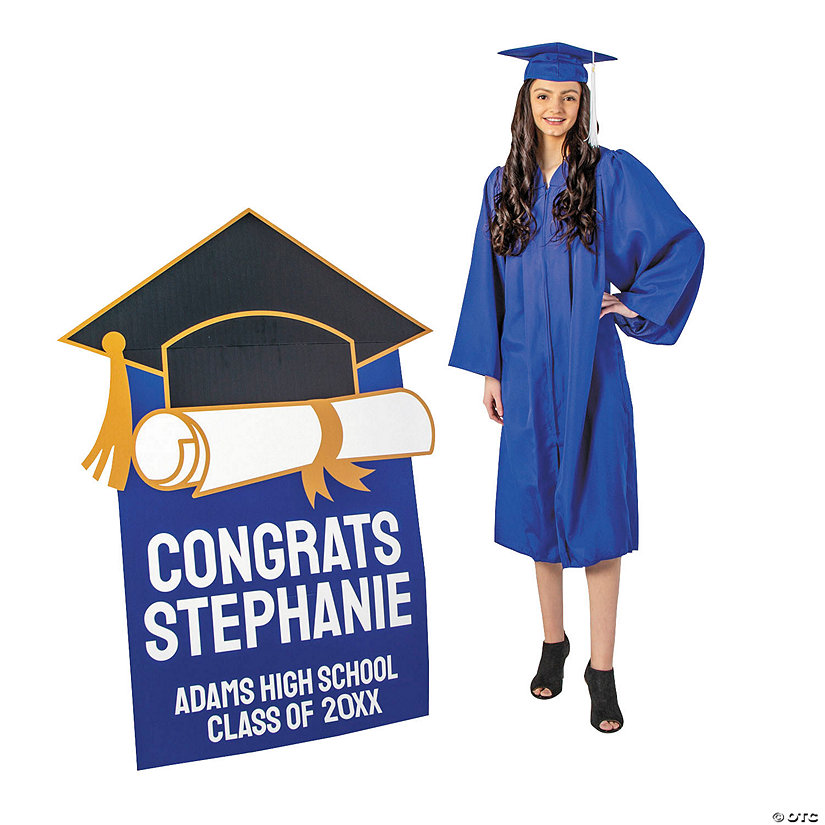 Personalized Graduation Cap Cardboard Cutout StandUp Oriental Trading