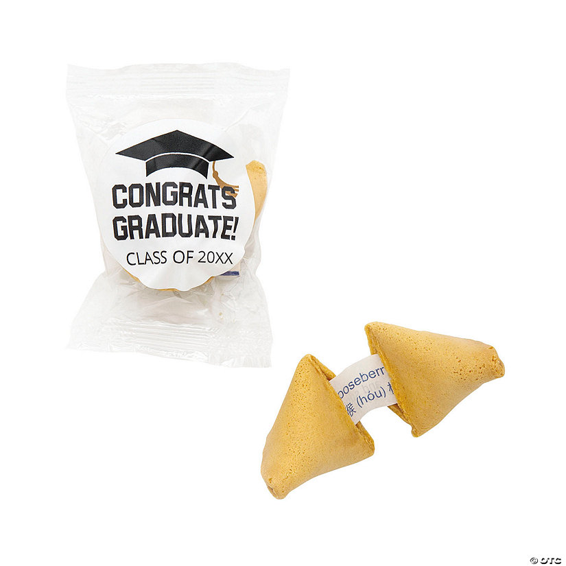 Personalized Graduation Individually Wrapped Fortune Cookies - 50 Pc. Image Thumbnail