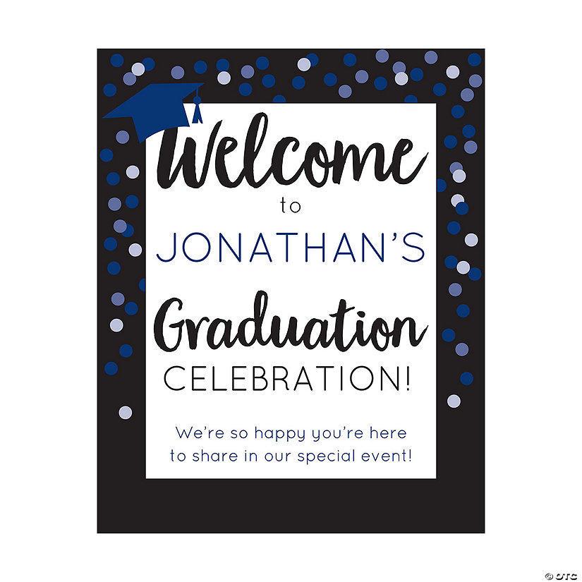 Personalized Graduation Welcome Sign Image Thumbnail
