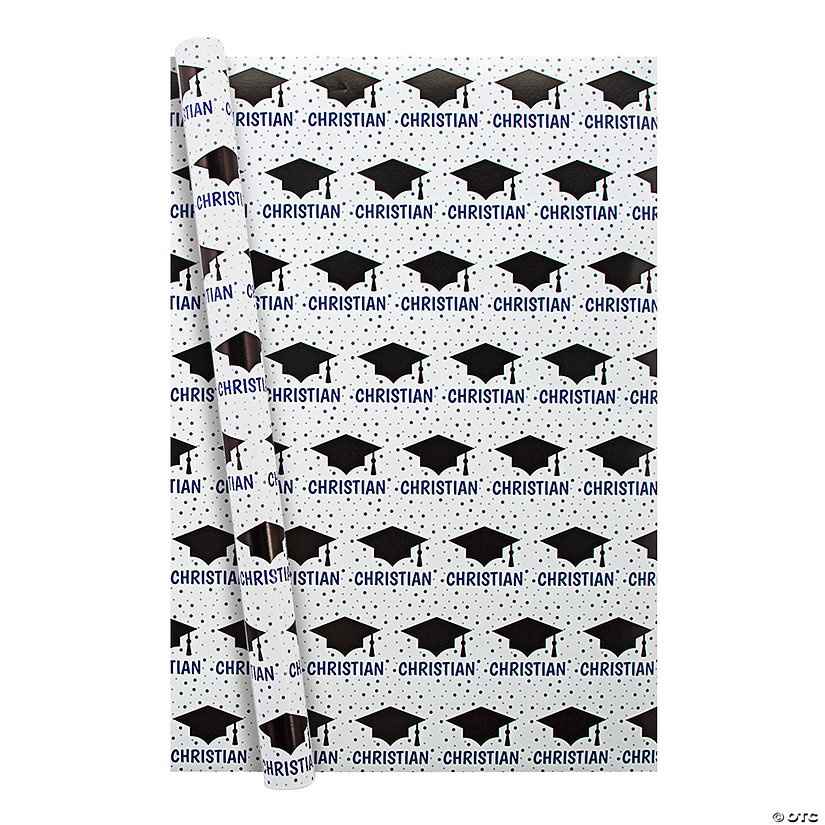 Personalized Graduation Wrapping Paper Oriental Trading