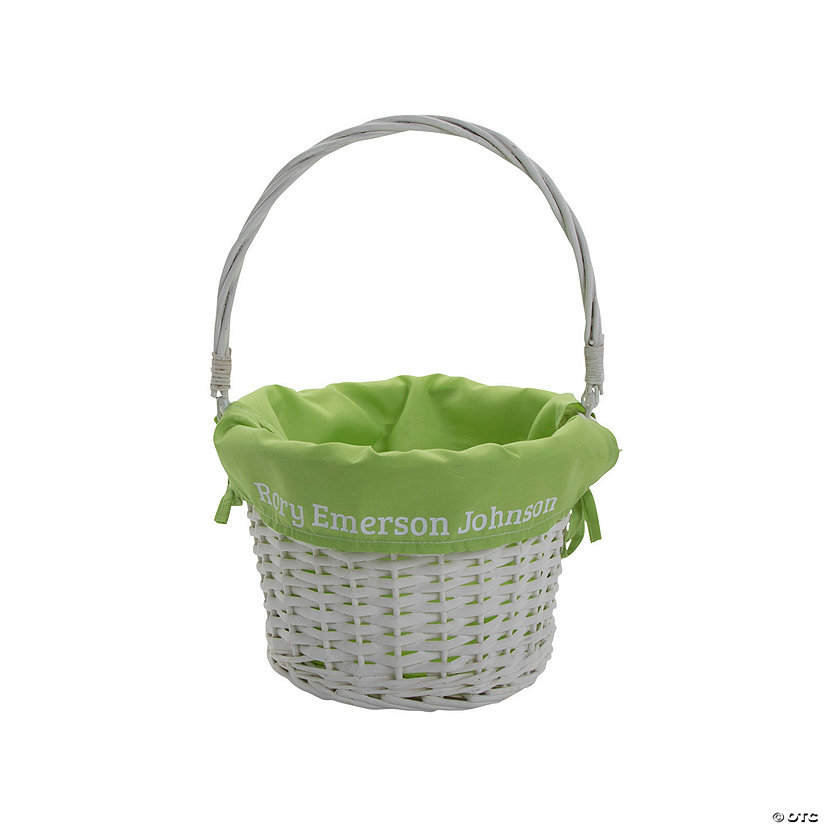 Personalized Green Easter Basket Image Thumbnail