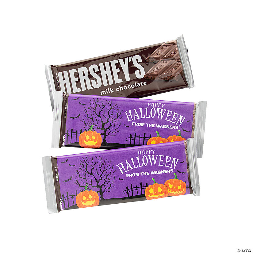 Personalized Halloween Candy Bar Labels - 12 Pc. Image Thumbnail