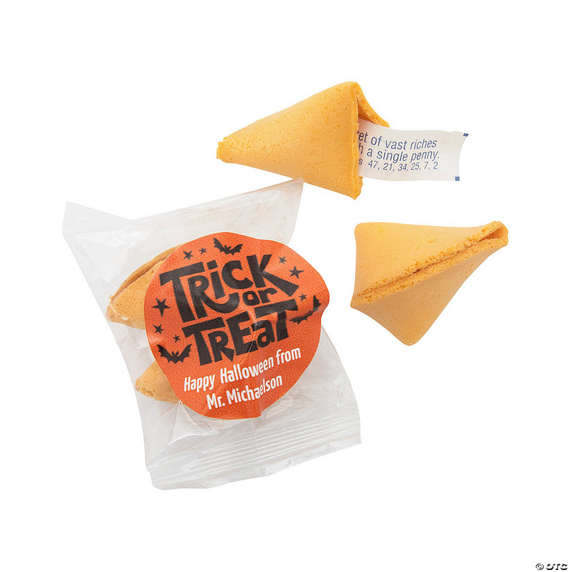 Personalized Halloween Fortune Cookies - 50 Pc. Image