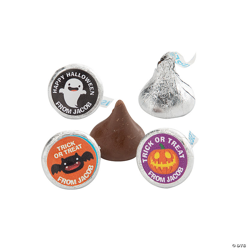 Personalized Halloween Hershey&#8217;s<sup>&#174;</sup> Kisses<sup>&#174;</sup> Stickers - 60 Pc. Image Thumbnail