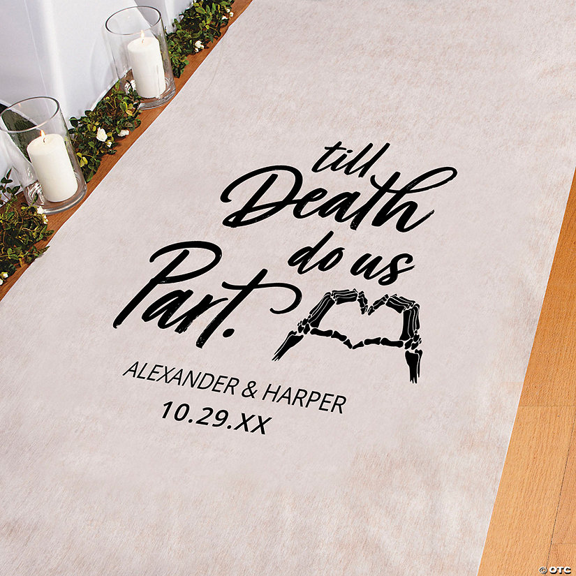 Personalized Halloween Wedding Aisle Runner Oriental Trading