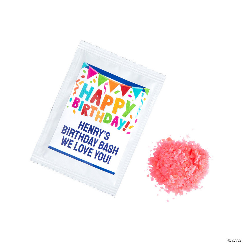 Personalized Happy Birthday Popping Candy - 36 Pc. Image Thumbnail