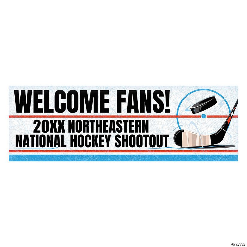 Personalized Hockey Banner - Small Image