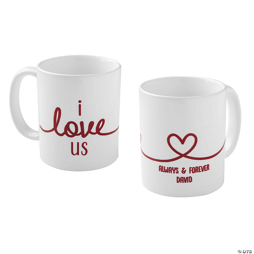 Personalized I Love Us Coffee Mug Image