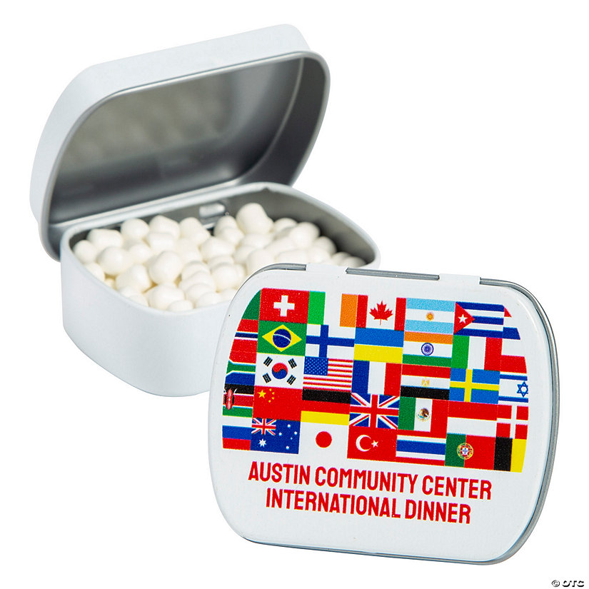 Personalized International Games Mint Tins - 24 Pc. Image