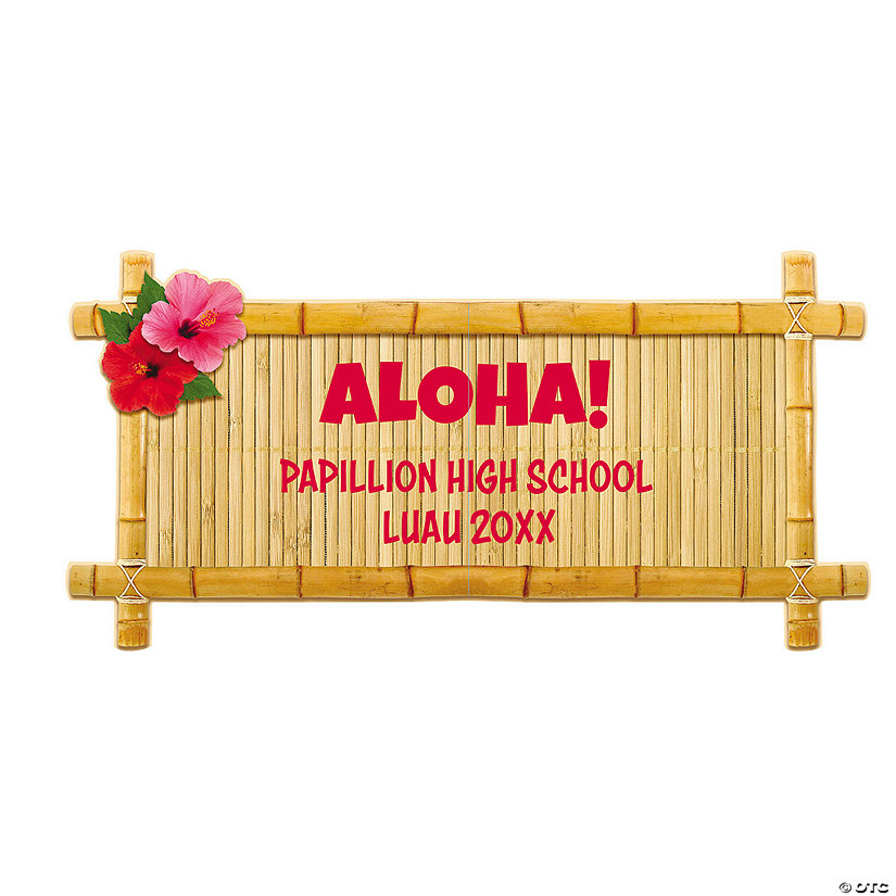 Personalized Island Luau Sign Image