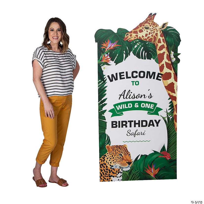 Personalized Jungle Cardboard Cutout StandUp Oriental Trading